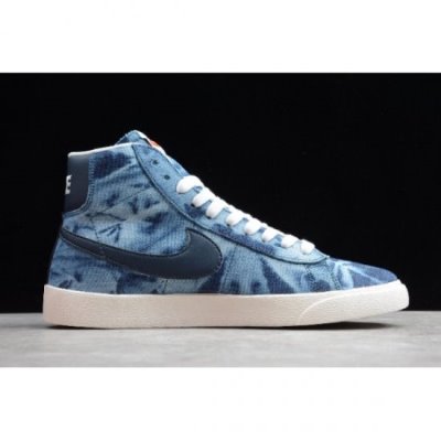 Nike Erkek Blazer Mid Two-tone Denim Mavi / Siyah Kaykay Ayakkabı Türkiye - Z02SC4CK